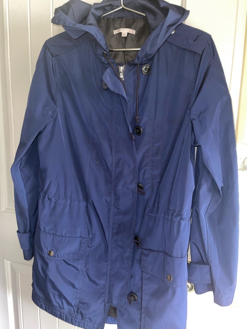 GAP Navy Ideal Rain Jacket with Hood
